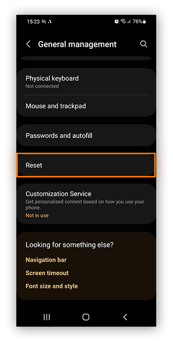 Das Zurücksetzen Ihres Android-Geräts lässt sich nicht rückgängig machen.