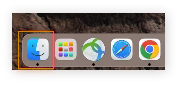 Öffnen Sie den Finder auf dem Mac, um versteckte Dateien einzublenden.