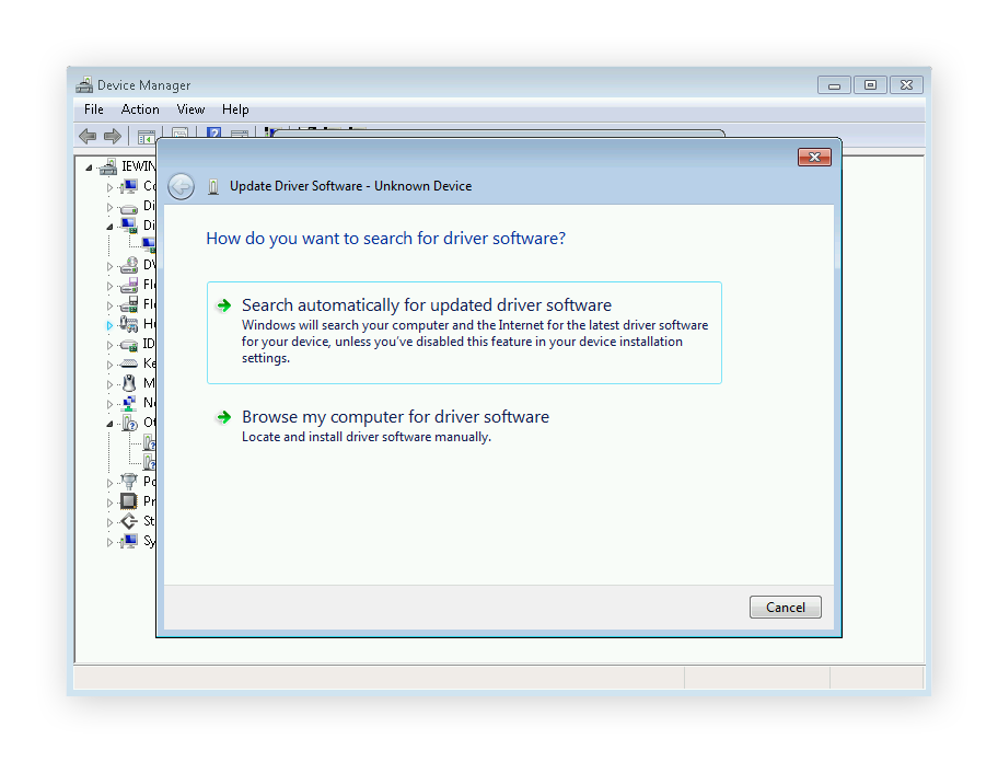 Updating drivers