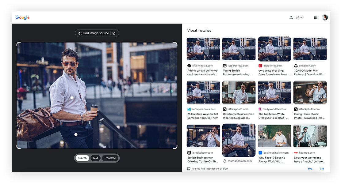 A reverse-image Google search can tell you a photo is a fake.